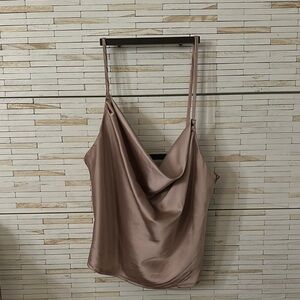 Dress Forum Pink Draped Sleeveless Camisole